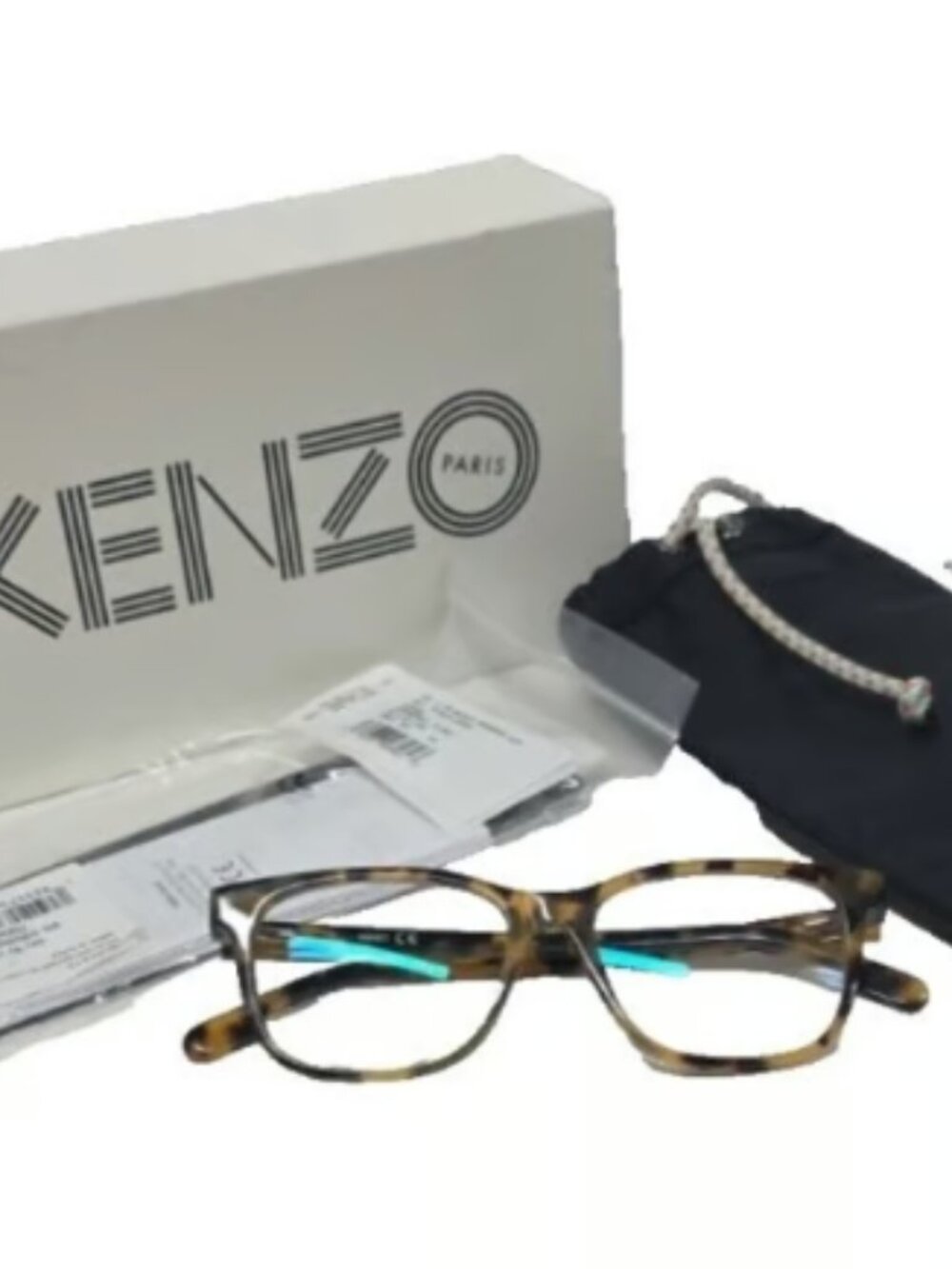 KENZO KZ 500341 EYEGLASS FRAMES AUTHENTIC EYEGLASSES TORTOISE YELLOW 51-16-145